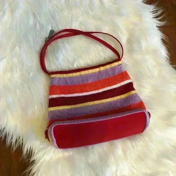 The SAK Tulip Caribbean crochet hobo Handbag Read violet orange etc - Picture 2 of 4